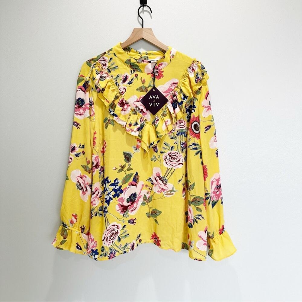Ava & Viv x Target Floral Blouse - Picture 2 of 5